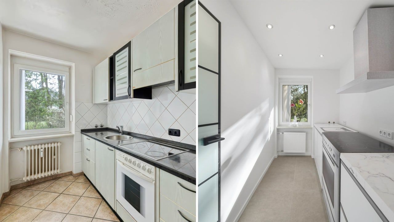 K&uuml;che Vorher/Nachher